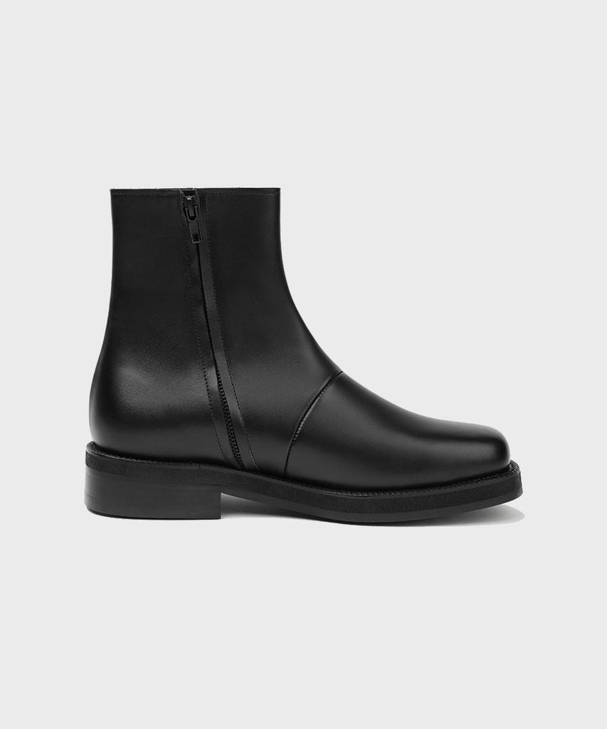 Firenze Atelier [Vibram] Nobo_Bold Shape Hidden Zip-Up Boots 3500 [Black Fg]