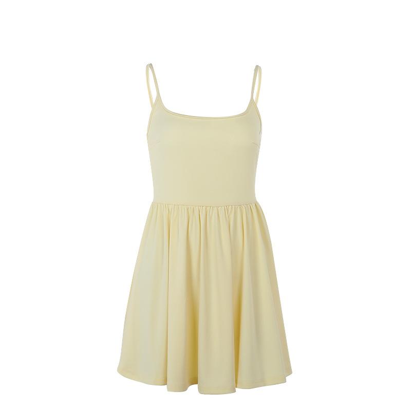 Осеннее платье Fresh Air Temperament Casual Slim-fit Halter Halter A Swing Dress Women