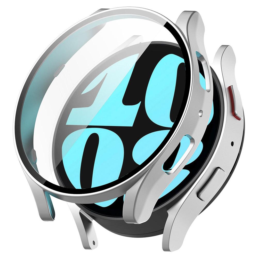 Защитный чехол из ПК + закаленного стекла для Samsung Galaxy Watch 6, 40 мм, 44 мм, полноэкранный защитный чехол