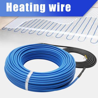 5-50 м двухпроводной инфракрасный теплый нагревательный провод 220 В 10 Вт/м нагревательный кабель для системы подогрева пола изолированный нагревательный кабель из сплава