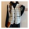 NaVaVa Casual Check V Neck Knit Vest Nc225