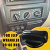 Ручка переключателя кондиционера для Dodge Ram Van для Jeep Wrangler 99-06 HUS, установка автомобильного кондиционера, черный пластик