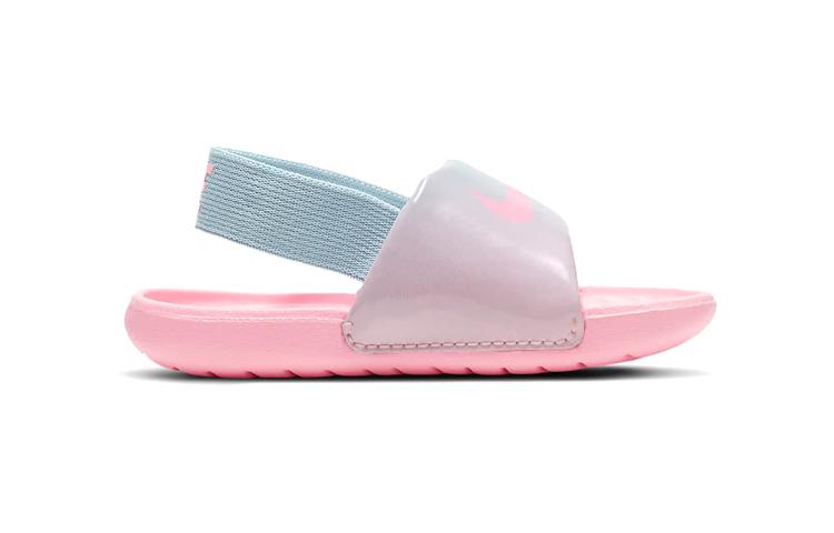 Nike Kawa Slide Athleisure Low top Toddler Shoes Pink Blue Green Infant And Toddler CW1658-600