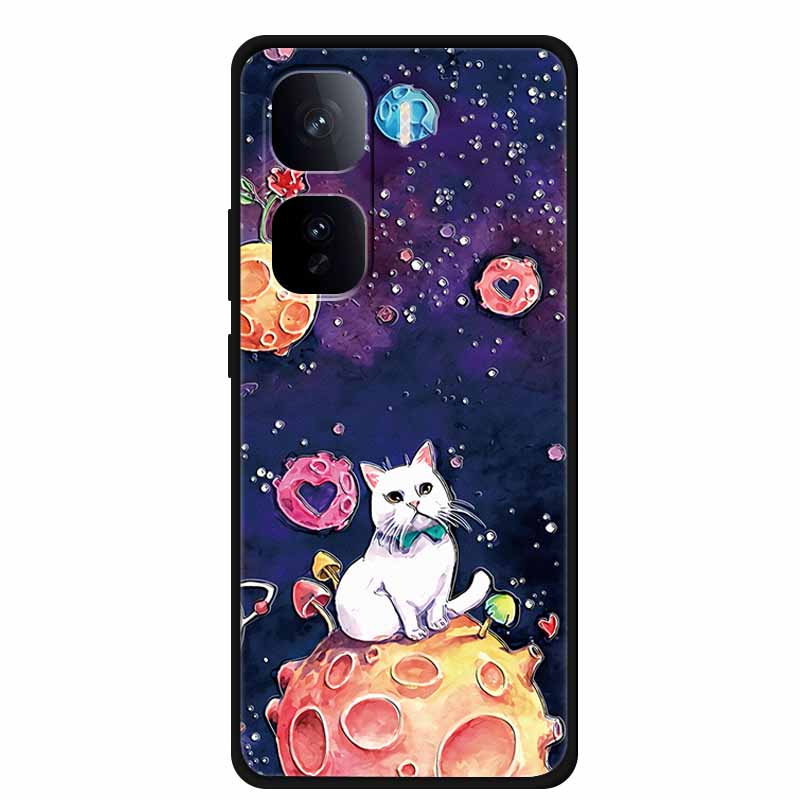 3D Тисненый Чехол Для Vivo iQOO Neo 10 Pro Plus Чехол Для Телефона Цветок Силиконовый Мягкая Задняя Крышка Coque Для Vivo iQOO Neo10 Pro Чехол Funda
