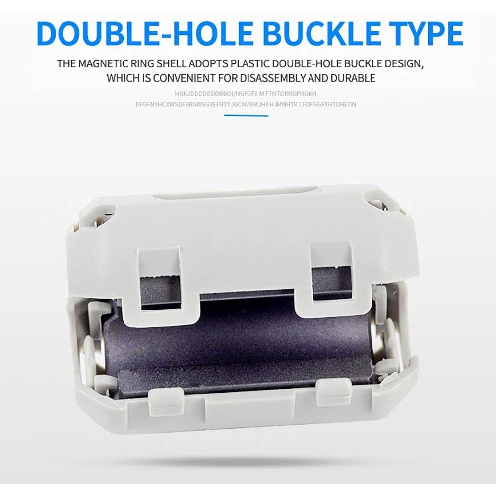 1 шт. Подавитель шумов Анти-помехи Магнитное кольцо EMI RFI Дроссель Клипса Кабельный фильтр