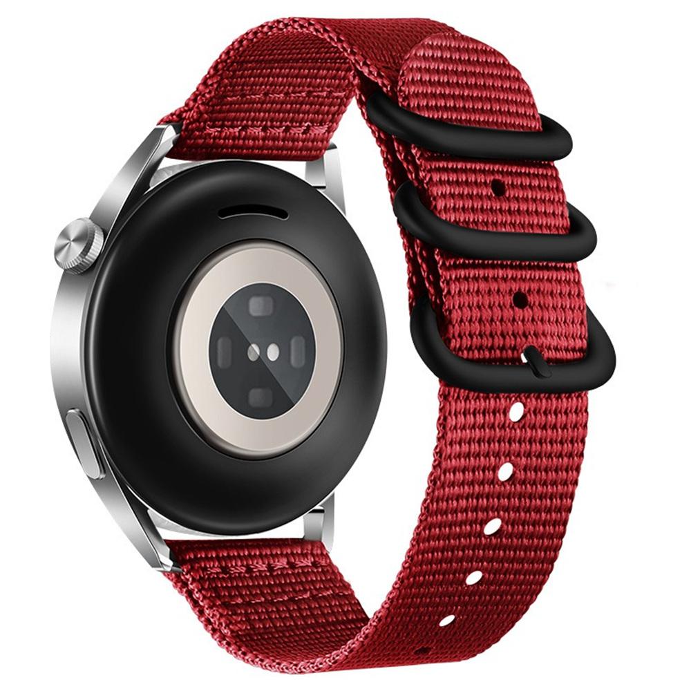 Нейлоновый ремешок для часов с двойной петлей, 18 мм, для Huawei Watch GT 6/5/4 41 мм/Garmin Venu 3S, плетеная лента, черная пряжка