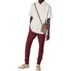 adidas Полосатый логотип на завязках Slim Fit манжеты трикотажные джоггеры мужские джоггеры Shadow-Red JF0588