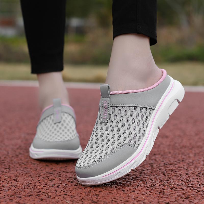 Женские сандалии, тапочки-слайды, мягкие мюли, мокасины, мужские кроссовки без спинки, повседневные мужские сабо, большие размеры