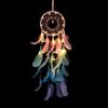 Colorful True Feather Dream Catcher Lights Up Creative Dreamcatcher Girls Practical Special Birthday Gifts Home Decoration