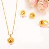 Gold Jewelry Sets Earrings Pendant Ring Traditional African Bridal Habesha Women Party African Nice Gift