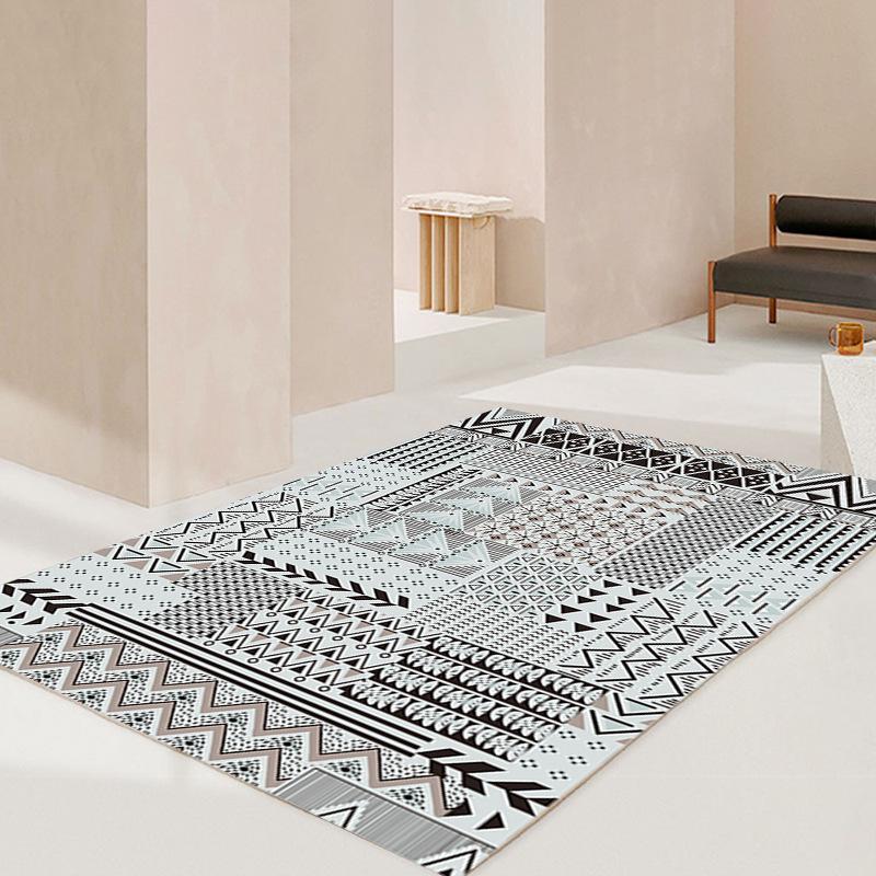 Bohemian National Style Living Room Carpet Retro Hotel Homestay Decoration Carpets Light Luxury Bedroom Bedside Large Area Rug