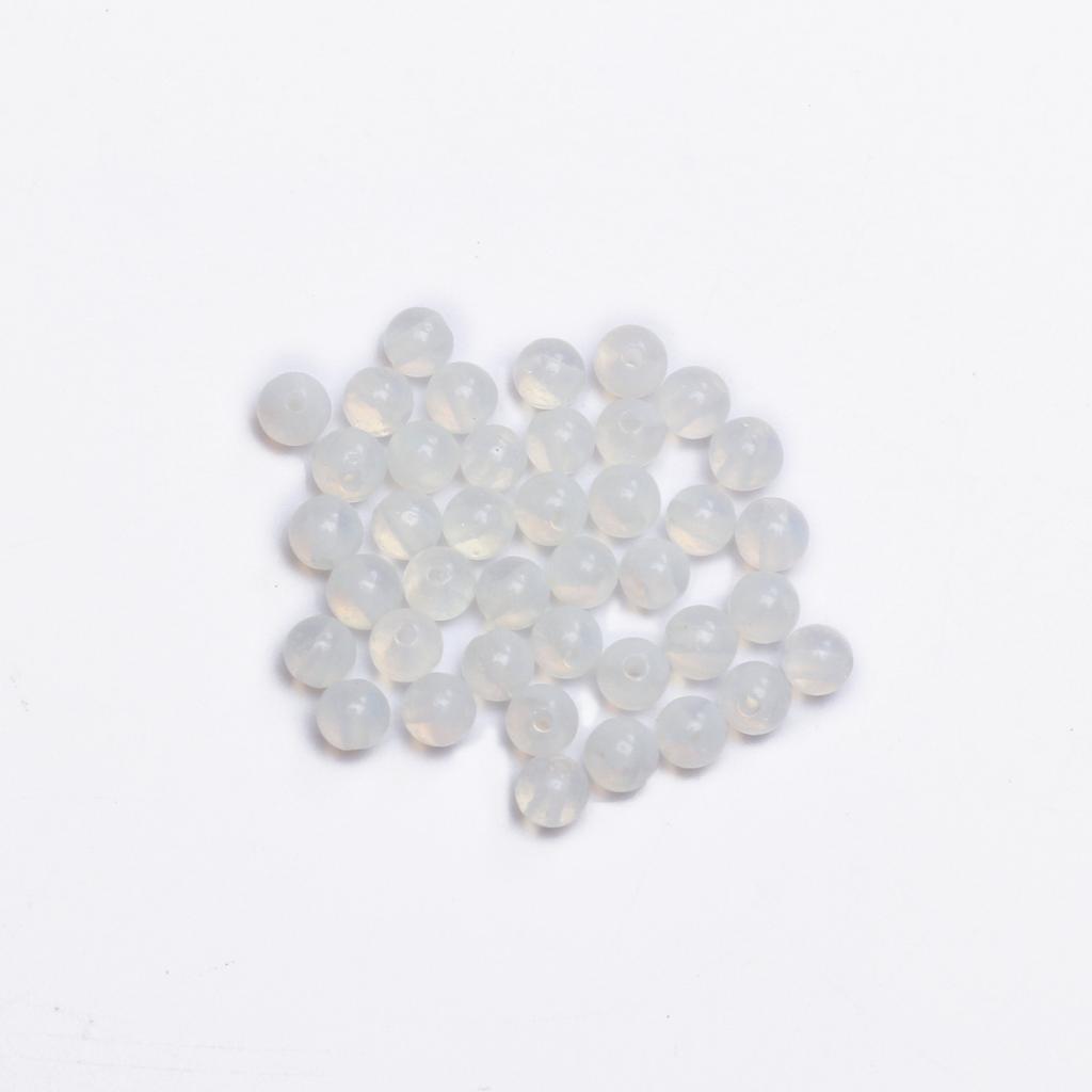 Creative Jewelry Making For Necklace Bracelet Round Charms Natural Opal Stone 4/6/8/10/12mm DIY Spacer Loose Beads