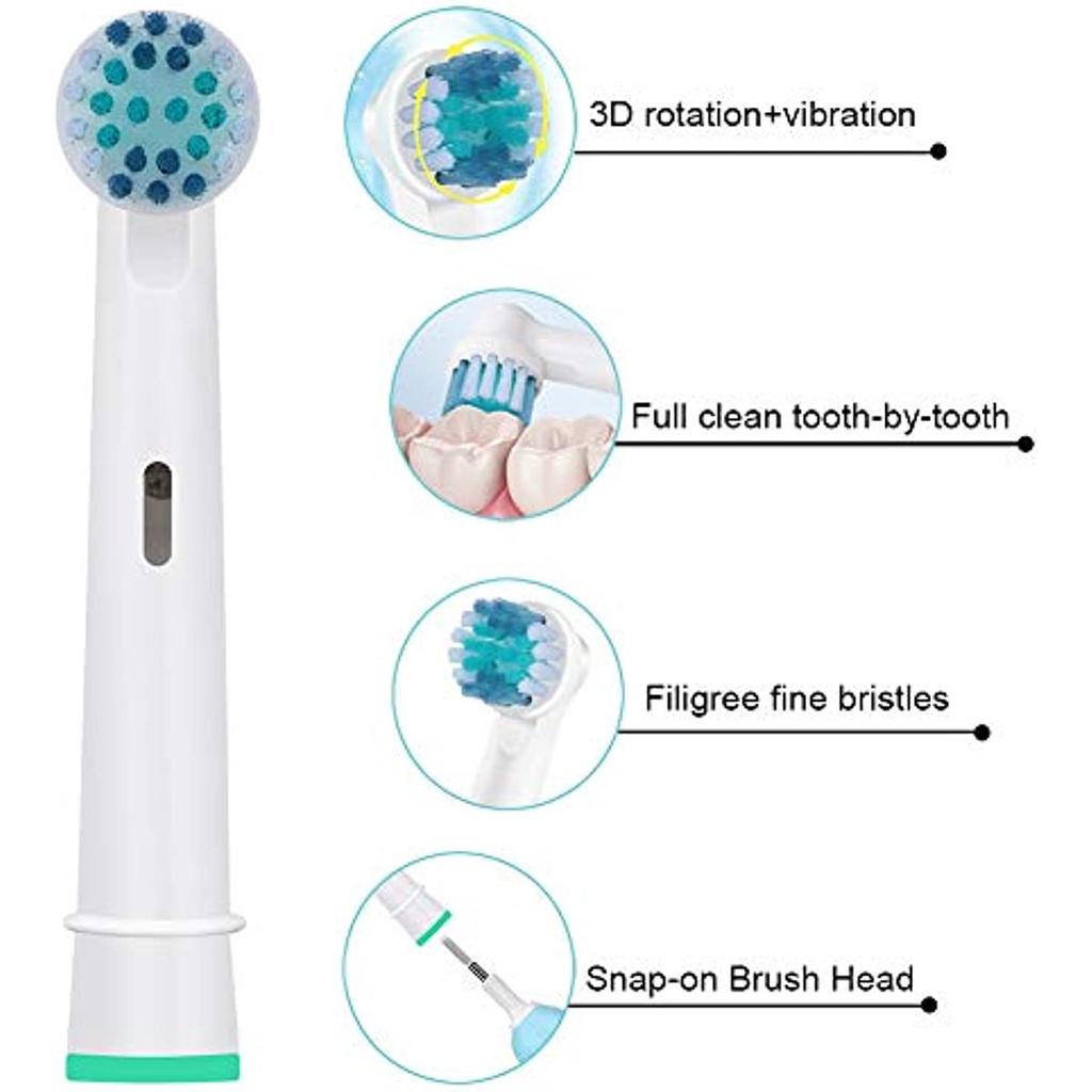 Насадки для зубных щеток, совместимые со сменными электрическими зубными щетками OralB, чувствительные, перекрестного действия, профессиональный уход, жизнеспособность и т. д. 10 шт.