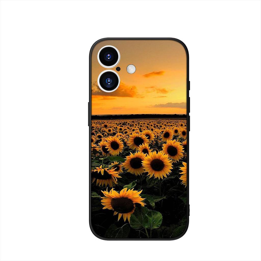 Желтый чехол для телефона с рисунком подсолнуха для Apple iPhone 17 16 15 11 Pro XS Max XR 6 7 8 Plus + SE 2020 5 16E
