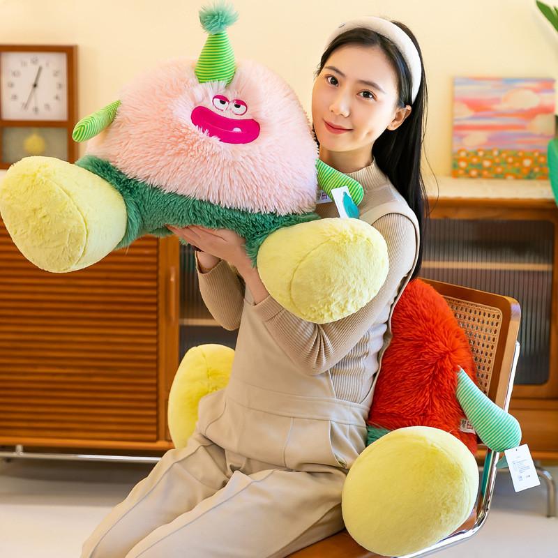 Soft Bigfoot Monster Plush Toy Doll Backrest Pillow Childrens Birthday Gift