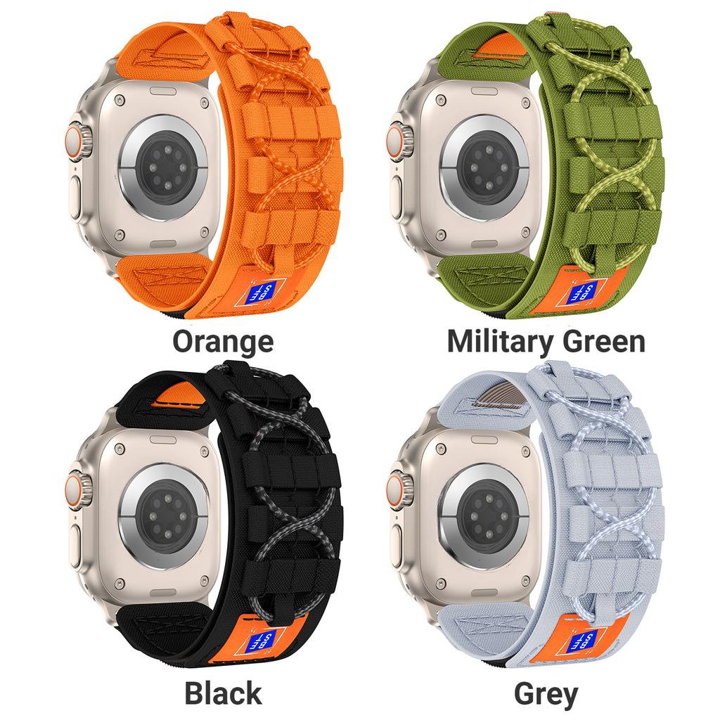 Нейлоновый ремешок с петлей Alpine для Apple Watch Ultra 2, 49 мм, ремешок 42 мм, 44 мм, спортивный браслет для iWatch Series 9, 8, 7, 45 мм, 6, 5, 4 se Correa