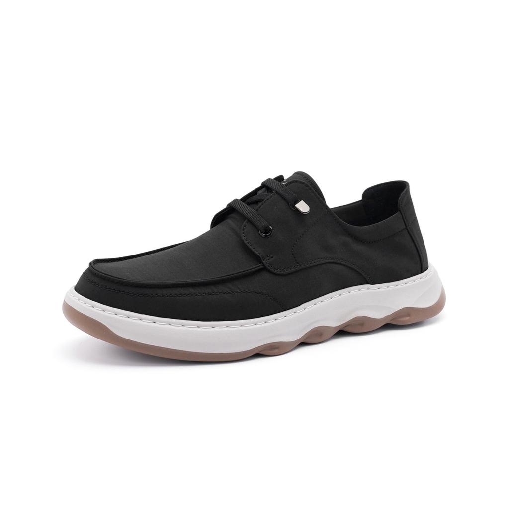 Convenient elastic band cloth shoes: comfortable and versatile men's casual shoes in summer, foam soled walking shoes