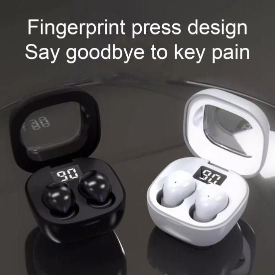 2023 Невидимая мини-беспроводная гарнитура с шумоподавлением, Hi-Fi звук, светодиодный дисплей, компактные Bluetooth-совместимые наушники 5.3