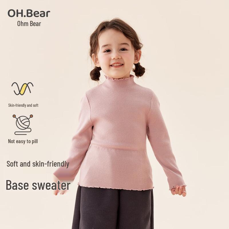 Omxiong Girls' Winter Turtleneck Knit Sweater