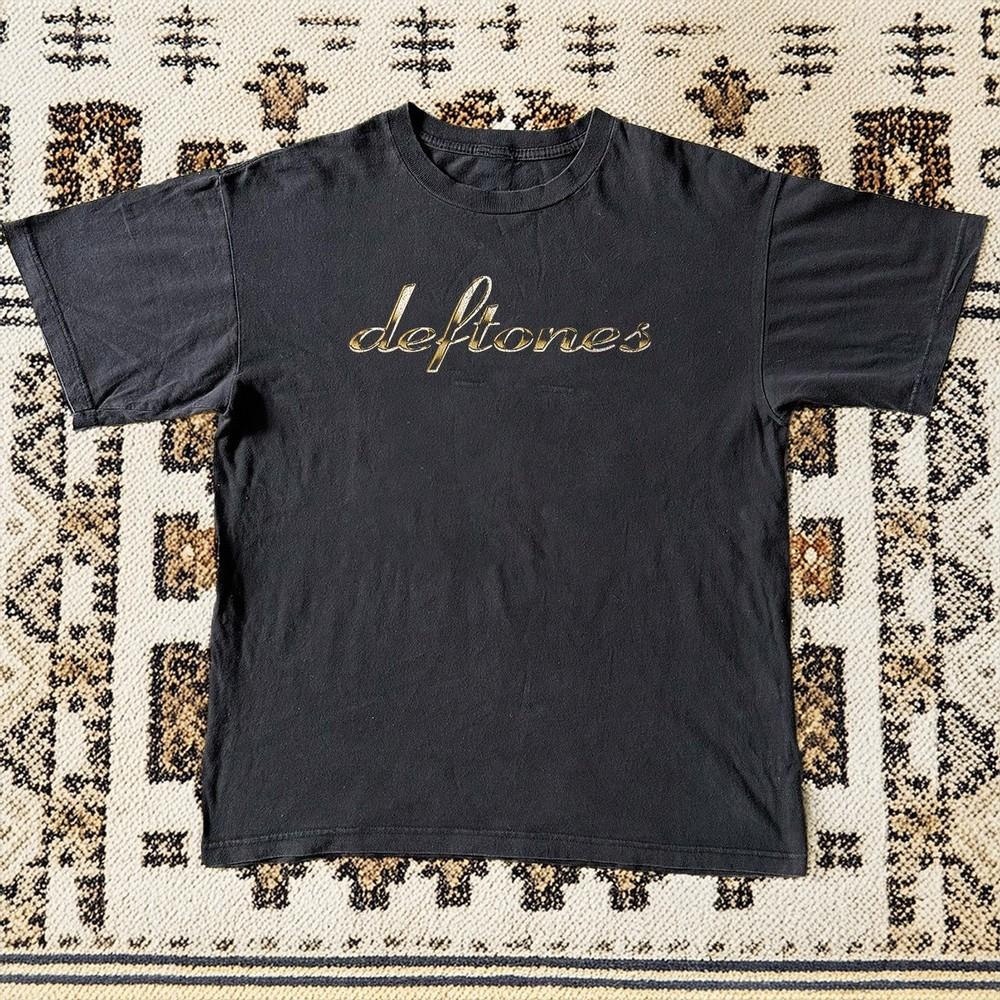 Футболка Deftones BSides and Rarities Золотой Логотип Рок Металл Группа Винтажная Унисекс Футболка Унисекс Футболка