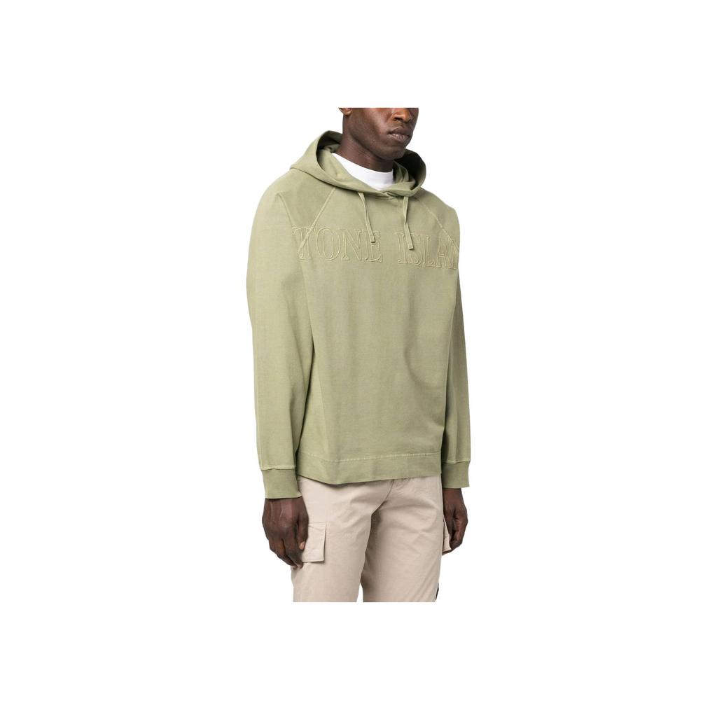 STONE ISLAND Мужские худи Ss23 с логотипом и однотонные худи цвета хаки 781563355-V0155