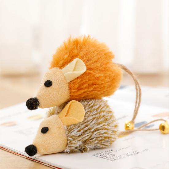 Cat Mice Toy Interactive Plush Realistic Mouse Toy with Bell Tail Bite-Resistant Kitten Hunting Toy for Indoor Cats