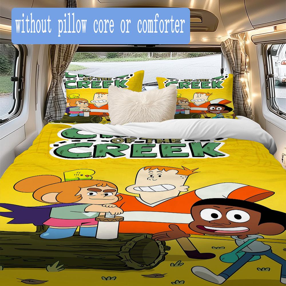 Craig of the Creek Pattern Bedding,Quilt Set Quilt Cover Pillowcase Home Birthday Gift (1*duvet cover+2*pillowcase,without core)SSJT0917022