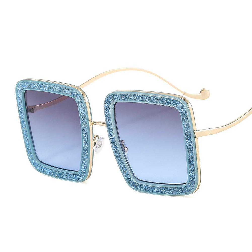 New Women Eyewear Trendy Sunglasses Large Square Sunglasses Personalized Glasses Retro Designer Fashion Sunglasses