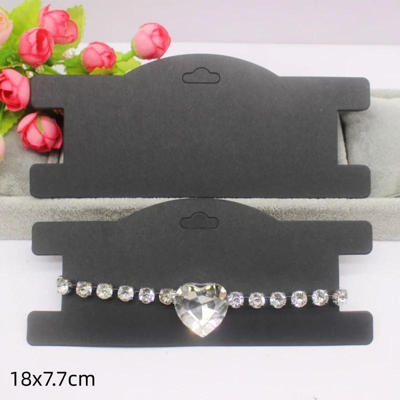 50 шт. белая/черная/крафт-бумага серия заколок для волос ожерелье упаковочная карточка