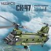 1622 шт. CH-47 «Чинук», транспортный самолет, строительные блоки, военный вооруженный вертолет, модель истребителя, кирпичи, детские игрушки, рождественские подарки