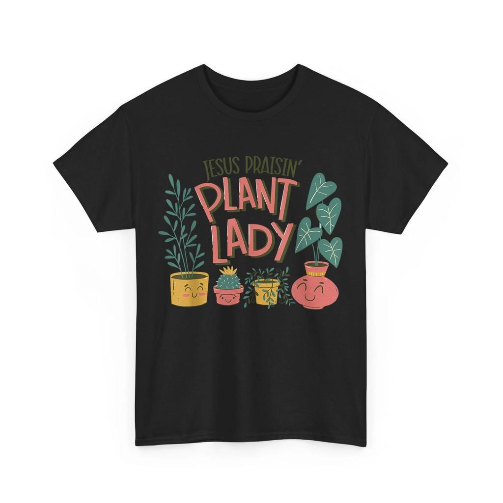 Jesus Praising Plant Lady Shirt, Christian Jesus Lovers Plant T-Shirt