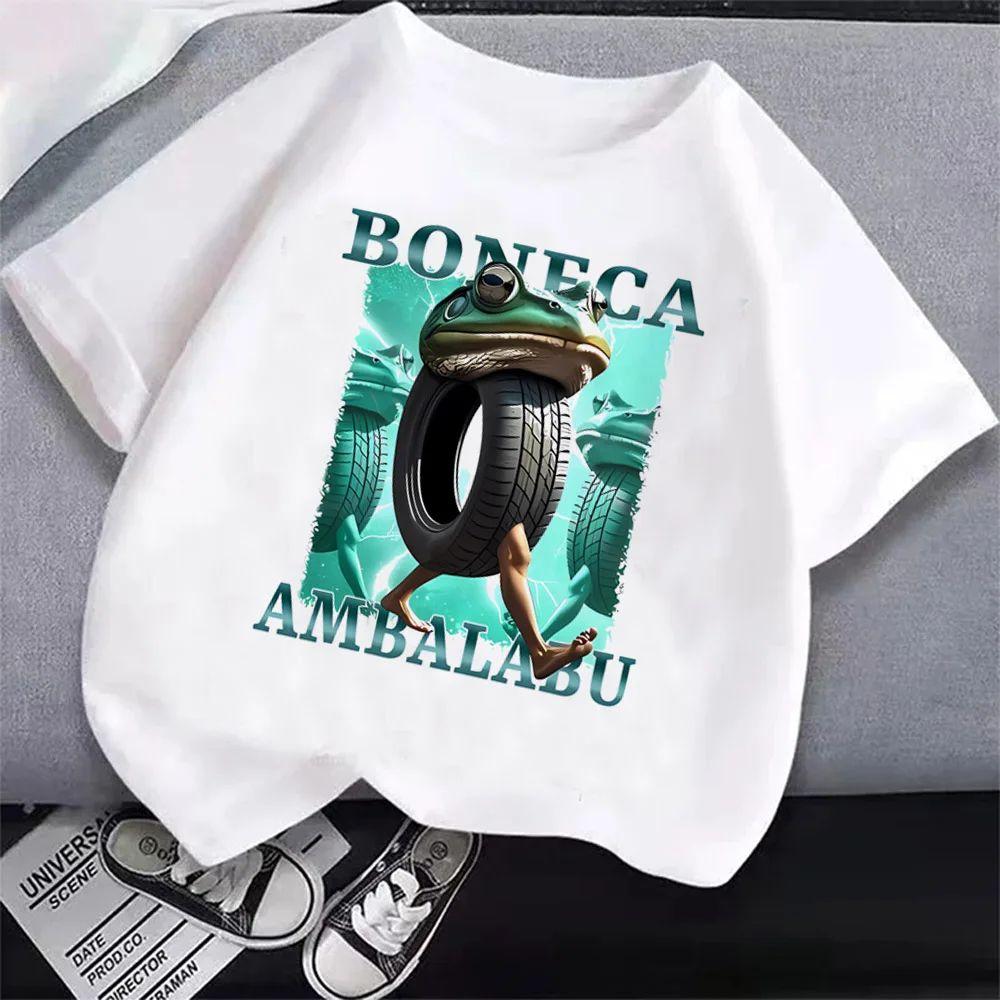 Summer Tops Italian Brainrot T-Shirt Cartoon Anime Print Clothes Round Neck Basic Tops Fashin Casual Loose T Shirts Gift Unisex