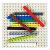 Мелкие Строительные Блоки 1x10, Совместимые с Lego 4477, Тонкие Пластины, Детали Technic, Аксессуары для MOC
