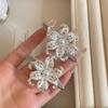 Star Print Flower Hair Clips Pearl Vintage Side Clip Cute Flower Hairpins Girls