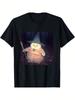 Wizard Cat Weird Funny Halloween Cat Meme T-Shirt Gifts for Men Women Family Printed T-Shirts High Street Hip Hop Style T-Shirt