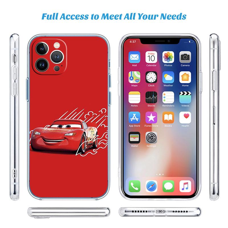 Прозрачный чехол для телефона Cars Молния МакКуин для Samsung Galaxy A04 A04S A14 A23 A34 A54 M23 M33 M52 M53