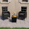 VidaXL Acacia Garden Bistro Set 3 Pcs Outdoor Lounge Set Patio Furniture Set 3058537