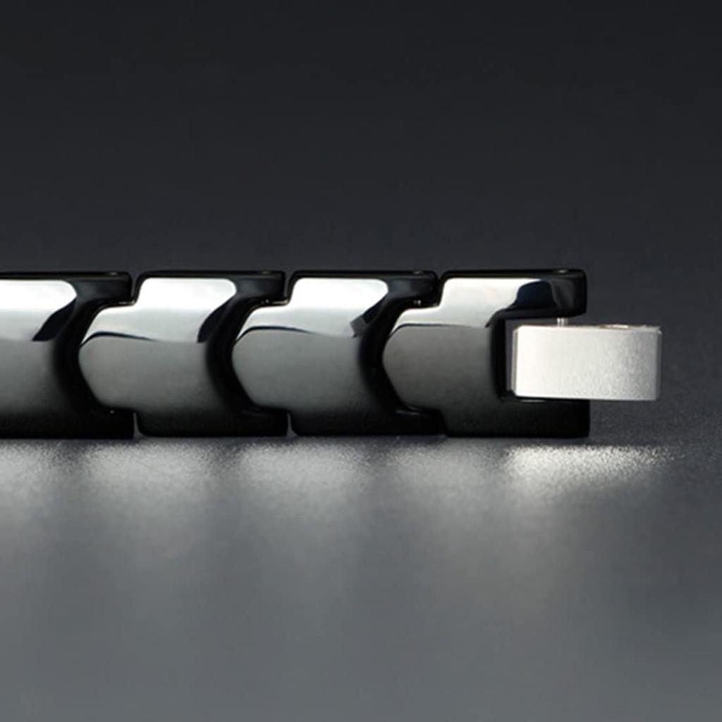 Necm Браслет Металл Гипоаллергенный Черный Бренд Популярный Магнитный Камень Силы Керамика Унисекс Совершеннолетие Модный Аксессуар Мужской