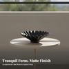 Fruit Bowl with Pedestal Textured Handcrafted for Entryway Console