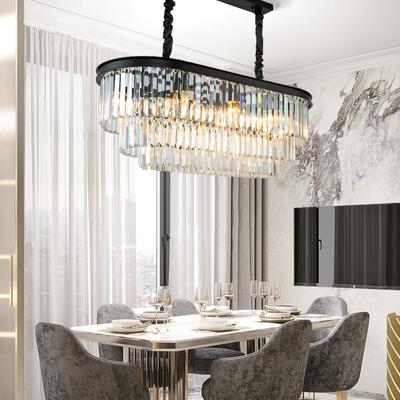 Американский ретро винтажный подвесной светильник на цепочке, светодиодная лампа для столовой, хрустальный стеклянный подвесной светильник, светодиодный