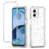 For Motorola Moto G14 4G Case Precise Cutouts Acrylic TPU Clear Phone Cover with Laser-printed Film