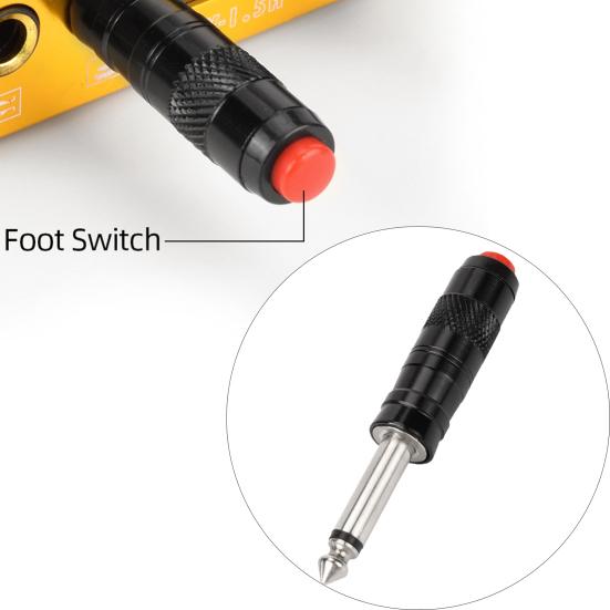 Ножная педаль, аксессуар для тату-машины, легкий черный, устойчивый к износу беспроводной переключатель