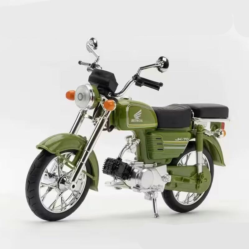 Масштаб 1/10 Honda Jialing Jh-70 Сплав Классические Модели Мотоциклов Литье под Давлением Металл Имитация Модель Мотоцикла со Звуком и Светом Подарок для Детей