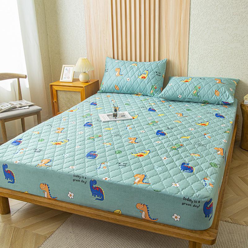 Супер водонепроницаемый стеганый матрас для кровати, набор чехлов для односпальной двуспальной кровати, защита от намокания, пылезащитная простыня на кровати