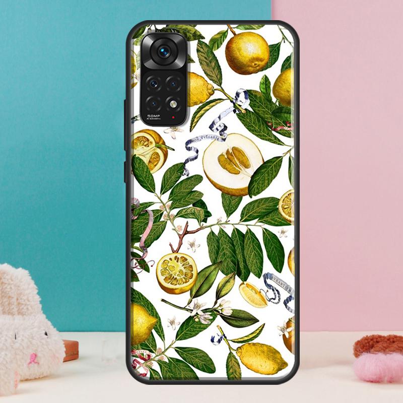 Чехол Tropical Summer Fruit Lemon для Xiaomi Redmi Note 14 13 Pro 12 11 9 10 9S 10S 11S 12S Redmi 14C 13C 10C 12C