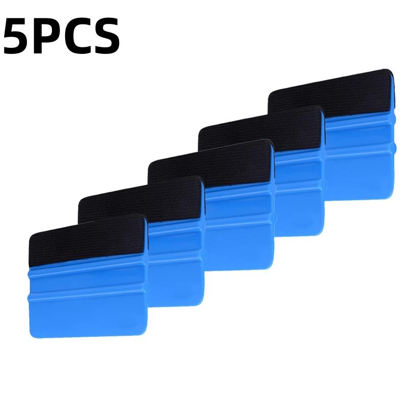 1/5 шт. наклейки для автомобиля пленка установка скребок винил карбоновый скребок с войлочным скребком инструмент для оклеивания автомобиля пленкой инструменты 10x7 см