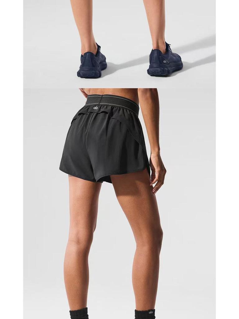 Короткие шорты для йоги Alo Casual Slim: Спортивная одежда, подчеркивающая фигуру, свободного кроя для весны и лета