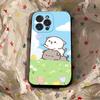 Мультяшный Милый Кот Чехол для Телефона Для iphone 17 16 15 16e 14 13 12 11 Pro Max Plus Чехол Обложка Coque