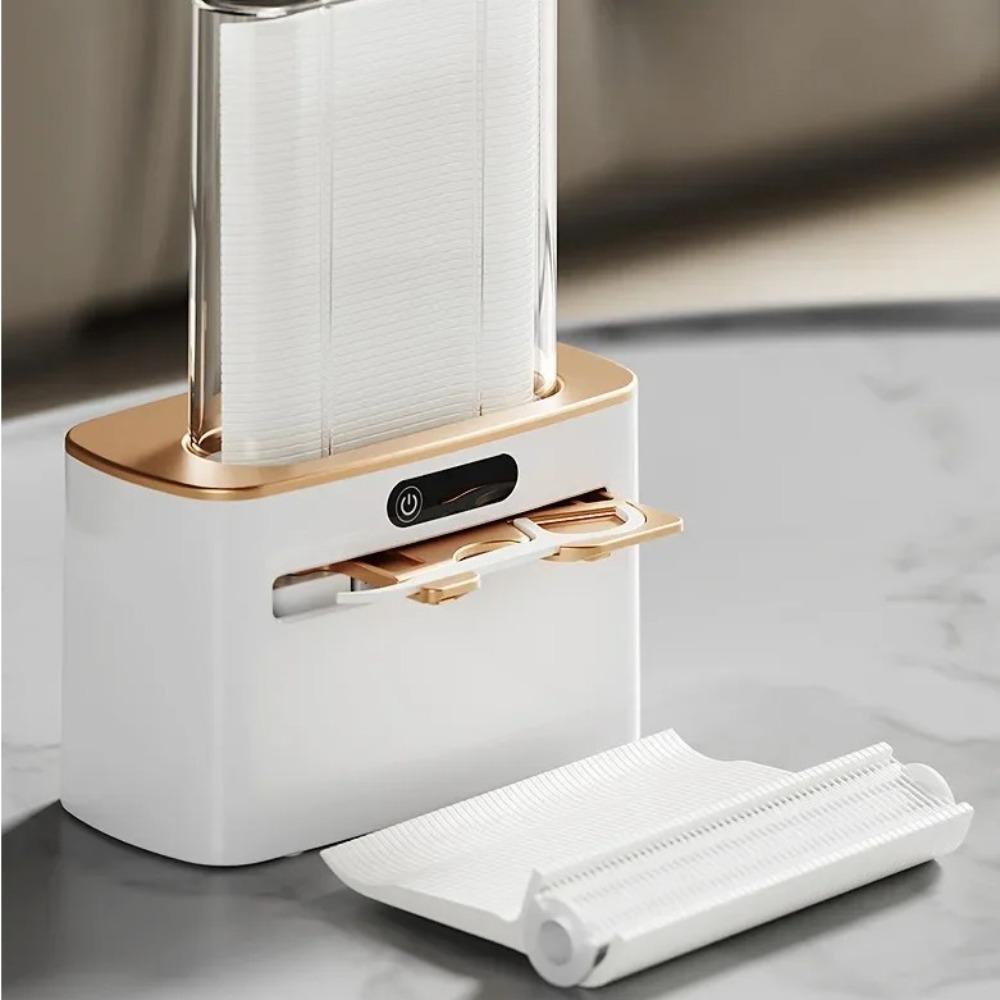 with 100pcs Flosses Electric Floss Stick Holder Automatic Up Floss Dispenser Teeth Stick Case Home