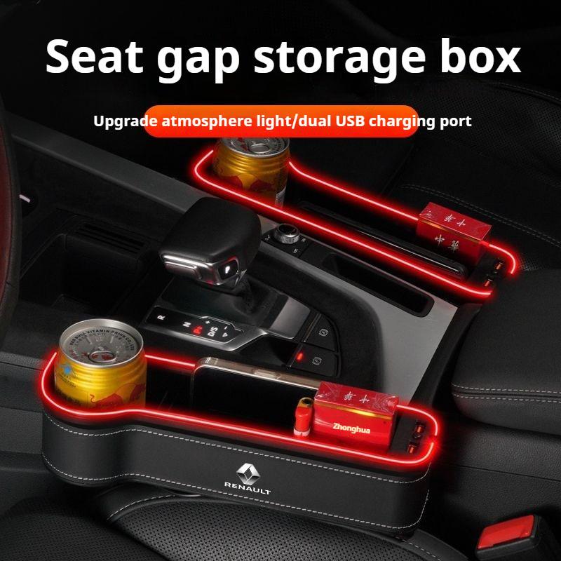 For Renault 2026 New Hub Caps Seat Side Storage Pocket for Car Seat Gap Filler Box For Renault Megane 2 3 Clio Scenic Duster Kap